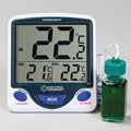 Refrigerator or Freezer Medical Thermometer with Jumbo Display, Memory Monitoring & NIST Traceability