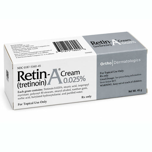 Retin-A Cream 0.025% (Tretinoin ) Topical Acne & Anti-Aging Cream