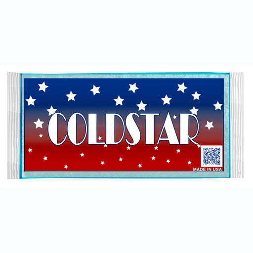 Coldstar product packaging with stars and stripes design on a white background