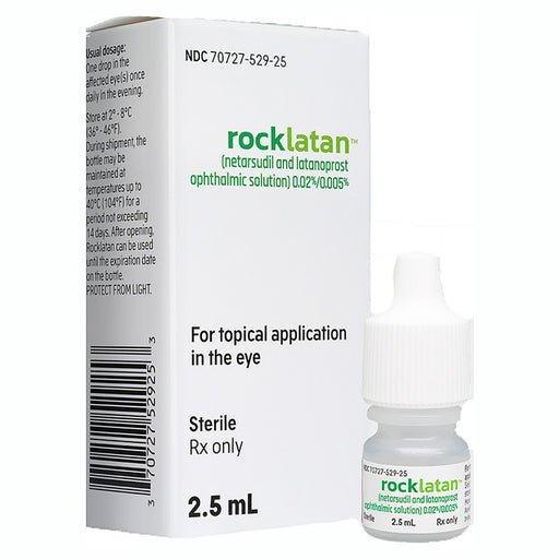 Rocklatan Eye Drops Netarsudil and Latanoprost Ophthalmic Solution