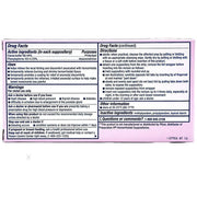 Rugby Hemorrhoidal Suppositories Drug Facts Panel