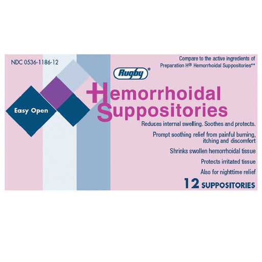 Rugby Hemorrhoidal Suppositories 