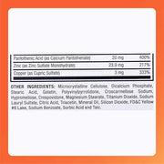 Rugby Multivitamin with Zinc Stress Formula Supplement Facts 2