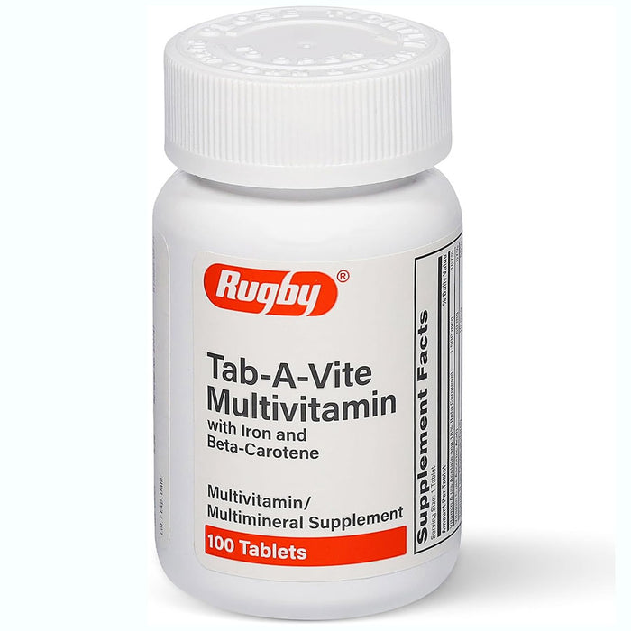 Tab-A-Vite Multivitamin with Iron and Beta-Carotene by Rugby Labs
