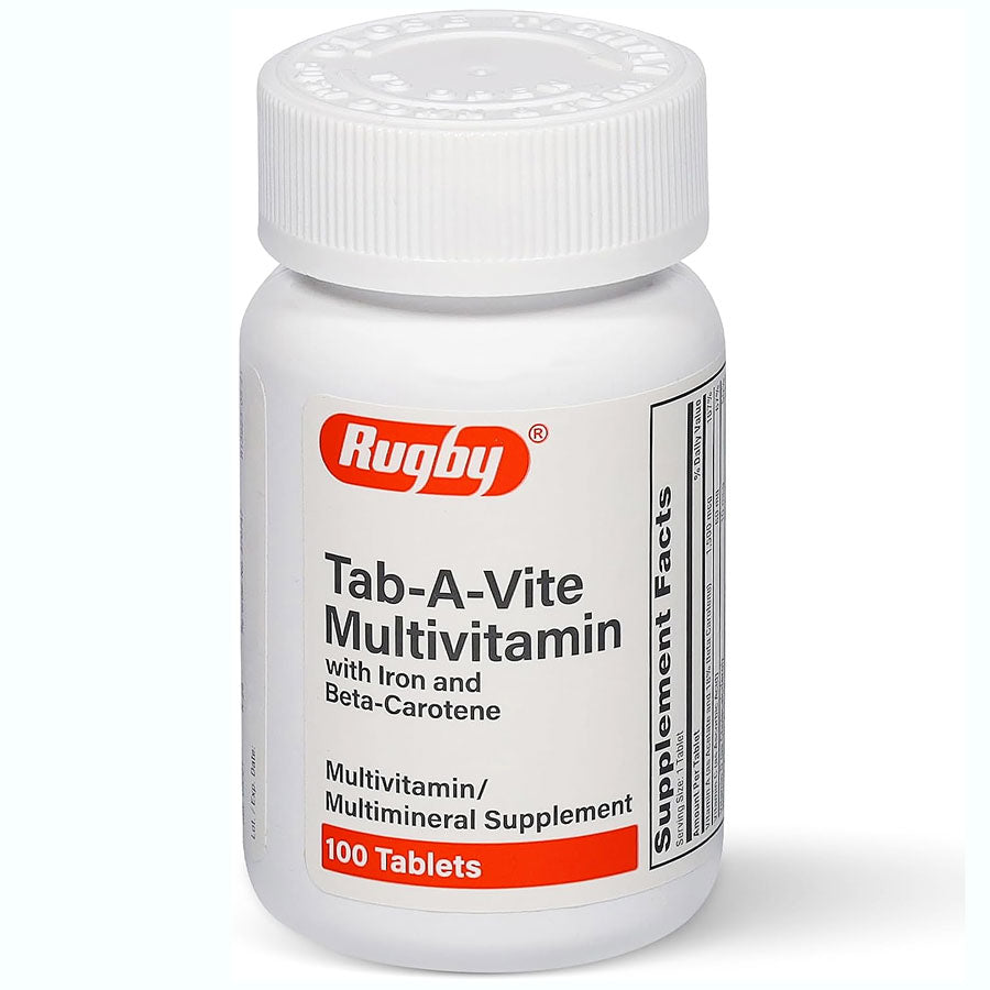 Tab-A-Vite Multivitamin with Iron and Beta-Carotene by Rugby Labs