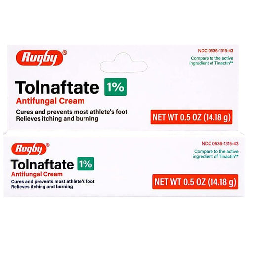 Shop for Rugby Tolnaftate 1% Antifungal Cream 0.5 oz used for Antifungal Cream