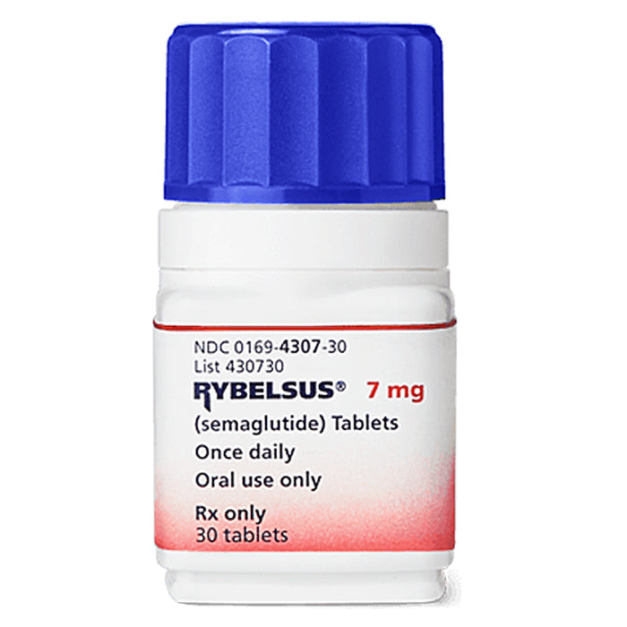 Rybelsus (semaglutide) Tablets 7 mg, 30 Tablets Per Bottle (Rx)