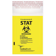 STAT Yellow Lab Specimen Transport Bags 6 x 9", 100 Count by Cardinal Health