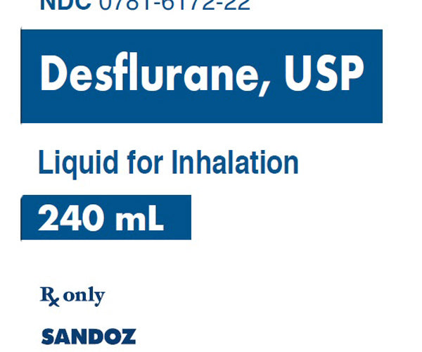 Desflurane Liquid Used For Anesthesia Inhalation — Mountainside Medical