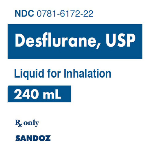 Sandoz Desflurane Liquid for Anesthesia Inhalation 240 mL