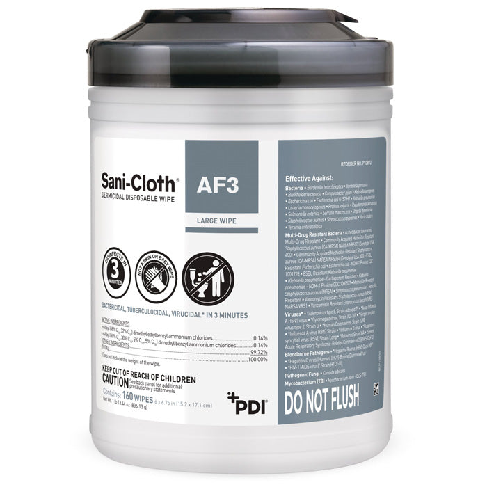 Sani Cloth AF3 Wipes for Effective Germicidal Surface Cleaning