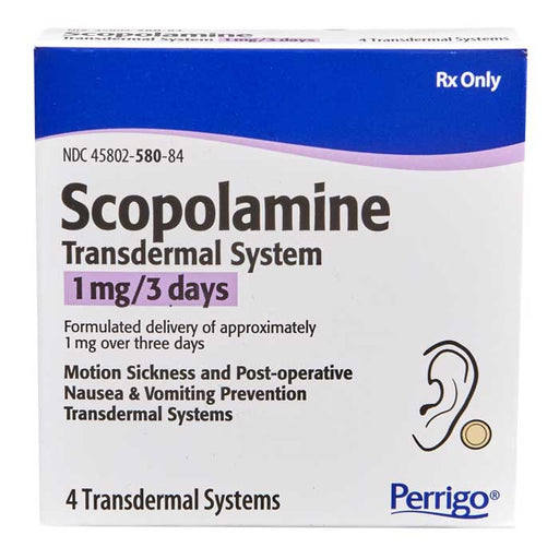 Scopolamine Transdermal System 1 mg/3 days Patches for Motion Sickness Relief