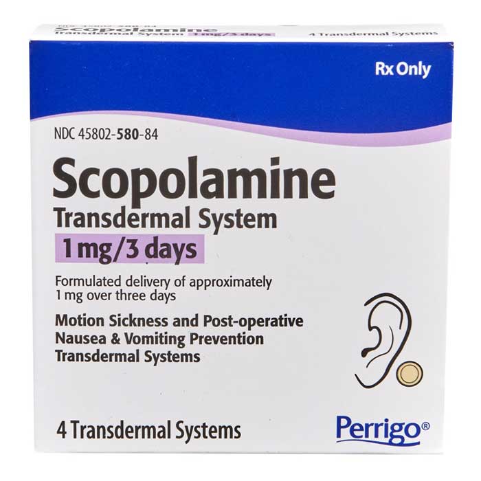 Scopolamine Transdermal Patches for Motion Sickness Relief ...