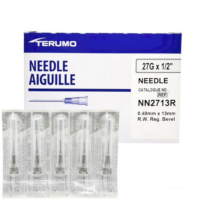 Hypodermic Needles | Terumo Hypodermic Needles 27g x 1/2" Gray Conventional Needles 100/Box