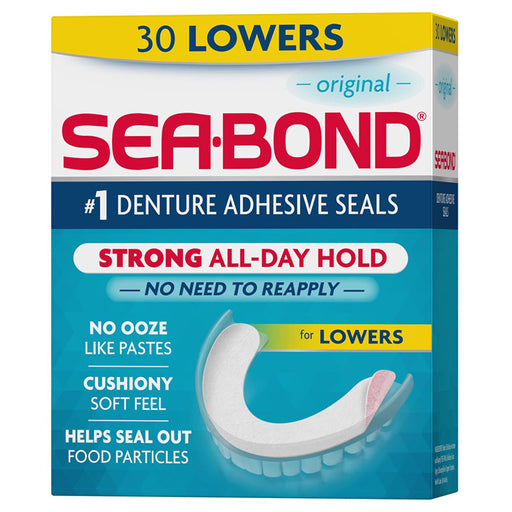 Sea-Bond Denture Adhesive Seals for Lowers