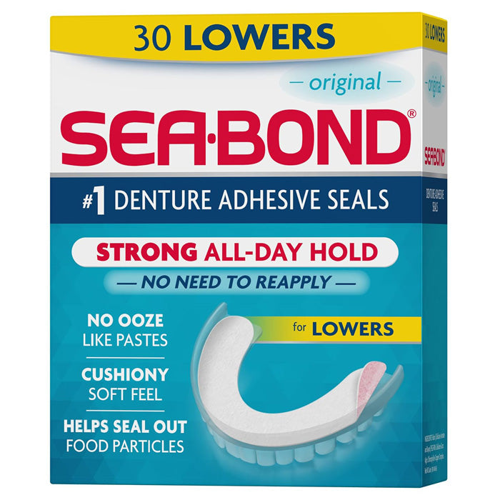 Sea-Bond Denture Adhesive Seals for Lowers