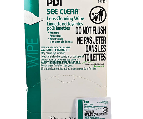 See Clear Lens Cleaning Wipes by PDI 120/Box — Mountainside Medical