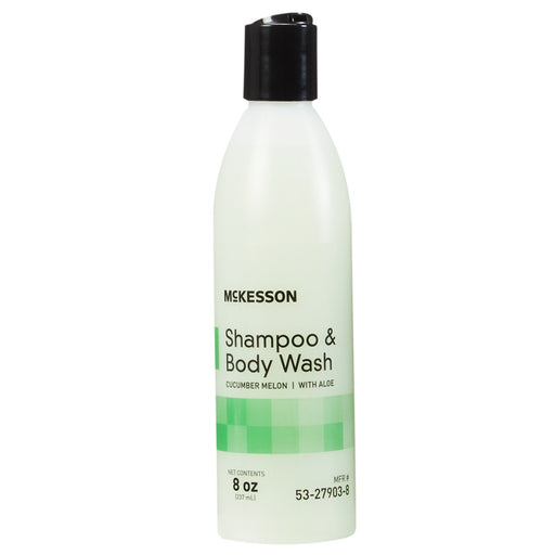 Shampoo and Body Wash with Cucumber Melon Scent, Flip-Top Cap 8 oz Default Title