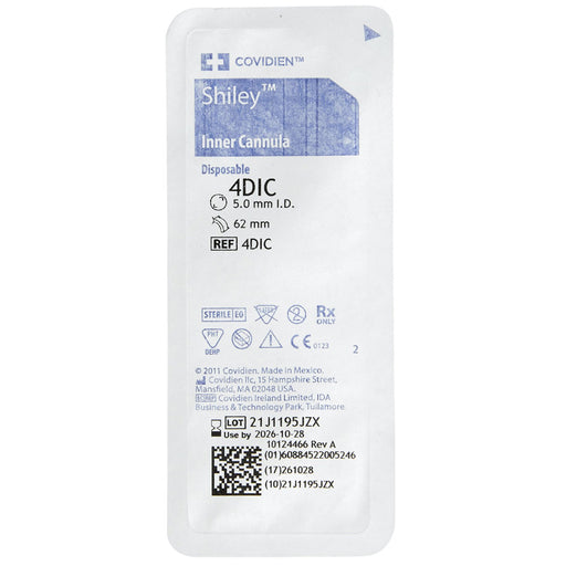 Shiley Inner Cannula, disposable for hygienic tracheostomy care, ensuring airway patency and effective respiratory management.