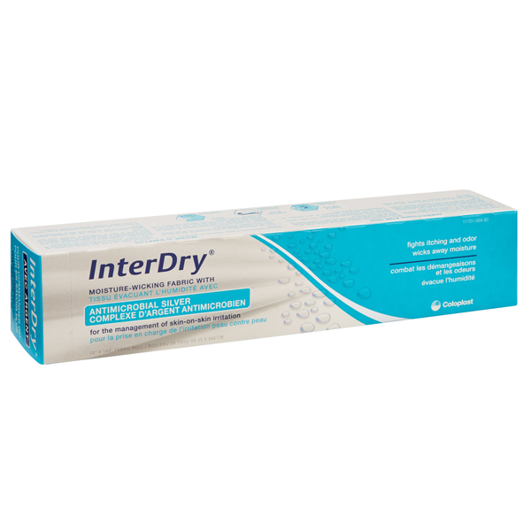 dry dressing Interdry Silver Antimicobal Dressing for Skin Fold Management —  Mountainside Medical