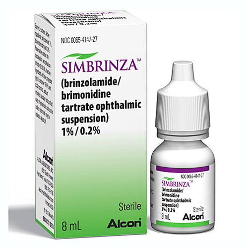 Simbrinza Eye Drops Brinzolamide/Brimonidine Tartrate Suspension 1%