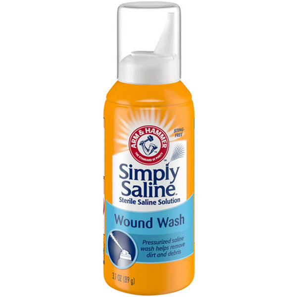 Simply Saline Wound Wash Sterile Saline Solution 3 oz — Mountainside
