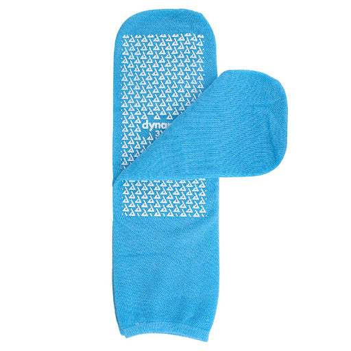 Slipper Socks, Non Skid, Single Sided, Large, Blue, Pair by Dynarex
