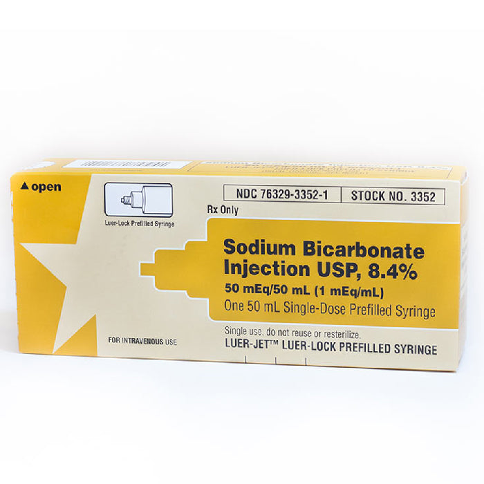 International Medication Systems Sodium Bicarbonate 8.4% Luer-Jet Prefilled Syringes 50 mL x 10/Pack | Buy at Mountainside Medical Equipment 1-888-687-4334