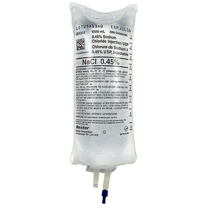Mountainside Medical Equipment | 0.45% Sodium Chloride, Baxter IV Systems, doctor-only, Iv Bags, Iv Solution, IV Solution Bags, normal saline
