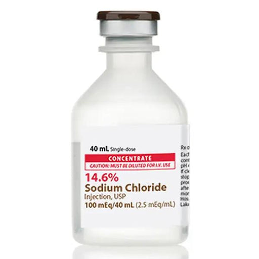 Sodium Chloride Injection 14.6% (Concentrated) Single-Dose Vials 40 mL by Pfizer