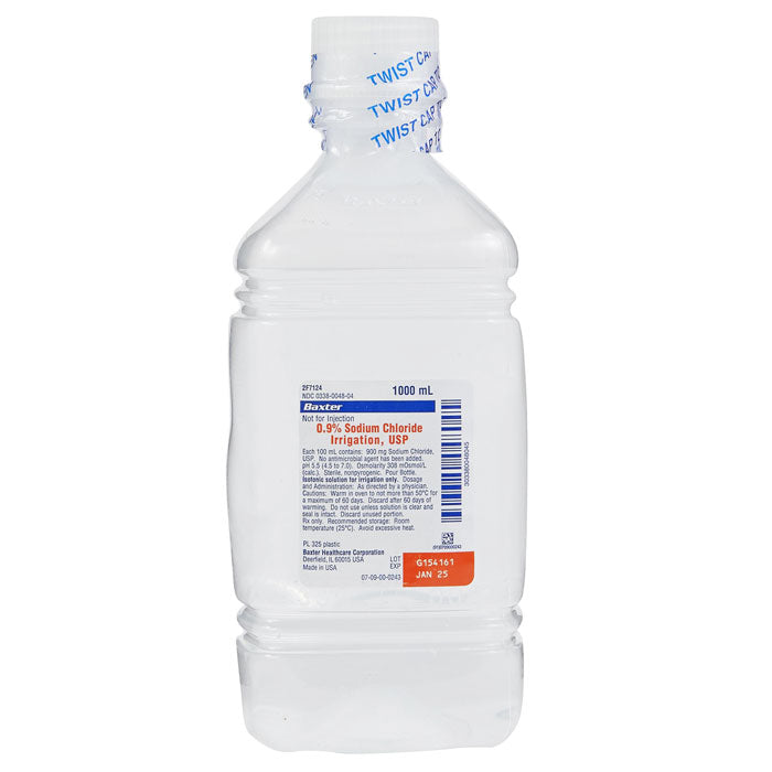 Sodium Chloride Irrigation Solution 0.9% by Baxter — Mountainside
