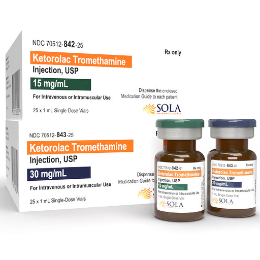 Sola Ketorolac Tromethamine Injection 30 mg/mL Vials 1 mL