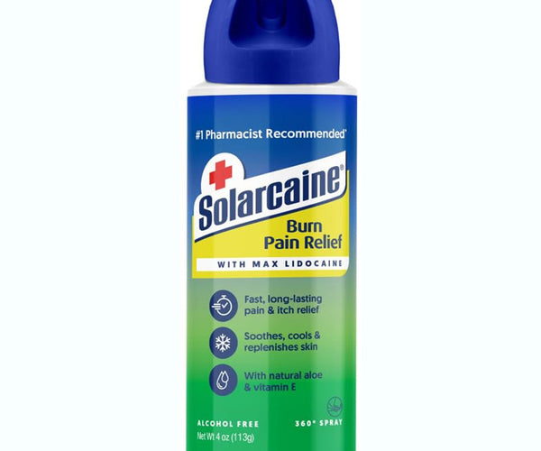 Solarcaine Aloe Sunburn Relief Spray with 4% Lidocaine — Mountainside  Medical