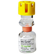 Solu-Cortef Injection bottle for managing severe inflammation, adrenal insufficiency, and autoimmune conditions in clinical settings.