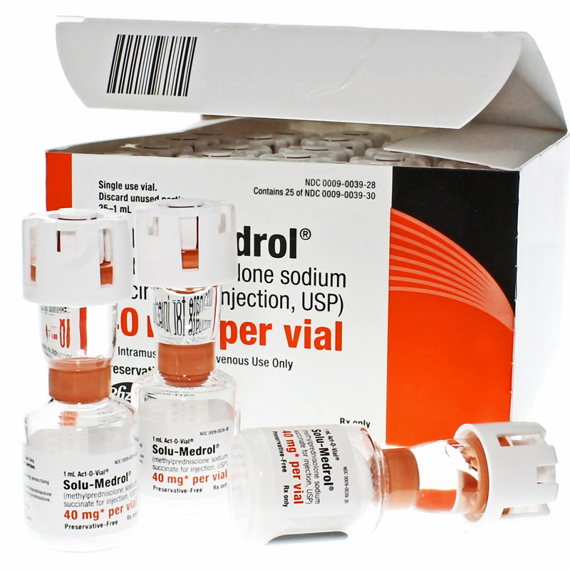 Solu-Medrol Injection 40 mg by Pfizer Injectables — Mountainside Medical