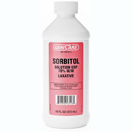 Sorbitol Solution 70% Liquid Laxative by Geri-Care: Effective digestive aid for gentle constipation relief and regularity.
