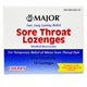 Sore Throat Lozenges Oral Anesthetic (Menthol/Benzocaine) Cherry Flavor 18 Count
