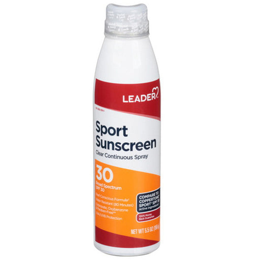 Sport Sunscreen SPF 30 Continuous Spray Clear 5.5 oz Default Title