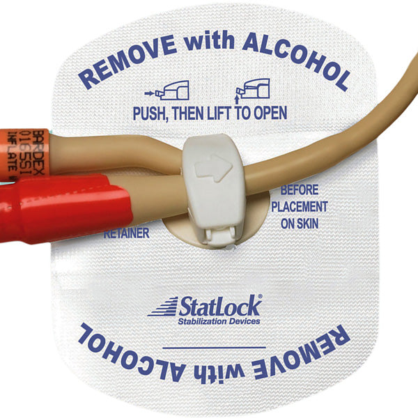 Statlock Foley Catheter Stabilization Device with Tricot Anchor Pad Ad ...