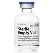 Sterile Empty Glass Vials 30 mL Hospira Pfizer Brand 25/Box
