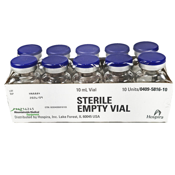 Sterile Empty Vials 10 mL | Lab, Vaccine, Medication Use — Mountainside ...