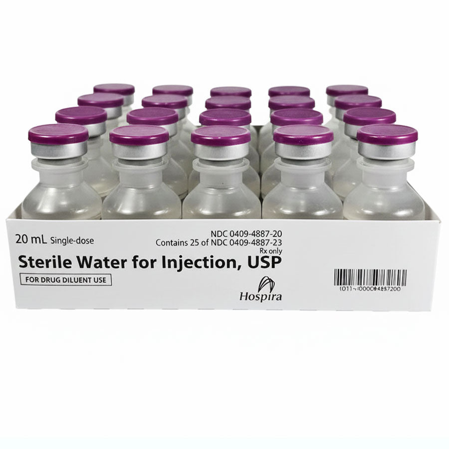 Sterile Water for Injection 20 mL by Hospira — Mountainside Medical