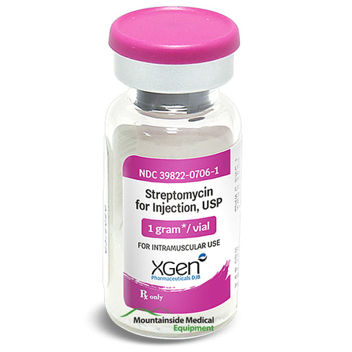 Streptomycin Sulfate Antibiotic Medication in Powder Vial 1 mL