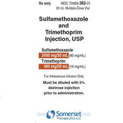 Package Label for Sulfamethoxazole and Trimethoprim Injection Multiple-Dose Vial 30 mL by Somerset Therapeutics