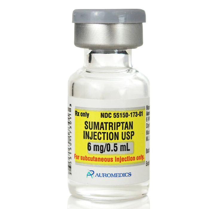 Sumatriptan Succinate Injection 6 mg/0.5 mL Single-Dose Vial 5 ml by Eugia US