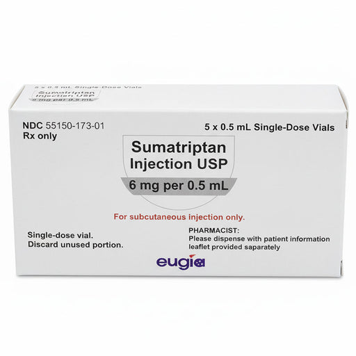Sumatriptan Succinate Injection 6 mg Eugia 55150-0173-01
