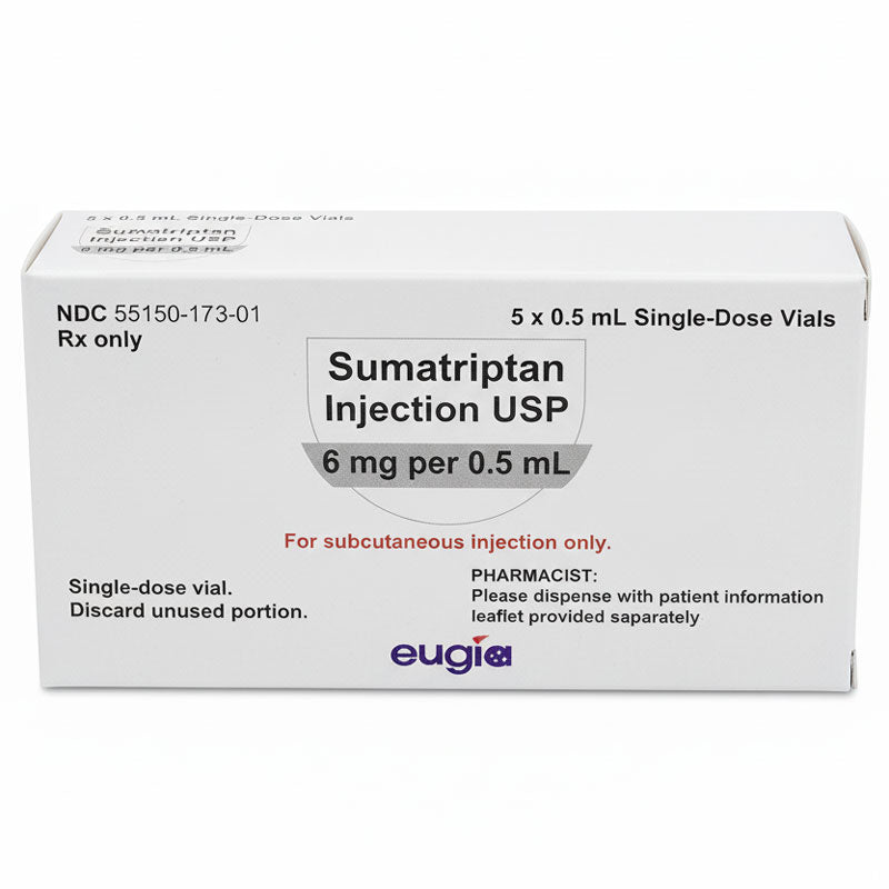 Sumatriptan Succinate Injection 6 mg Eugia 55150-0173-01