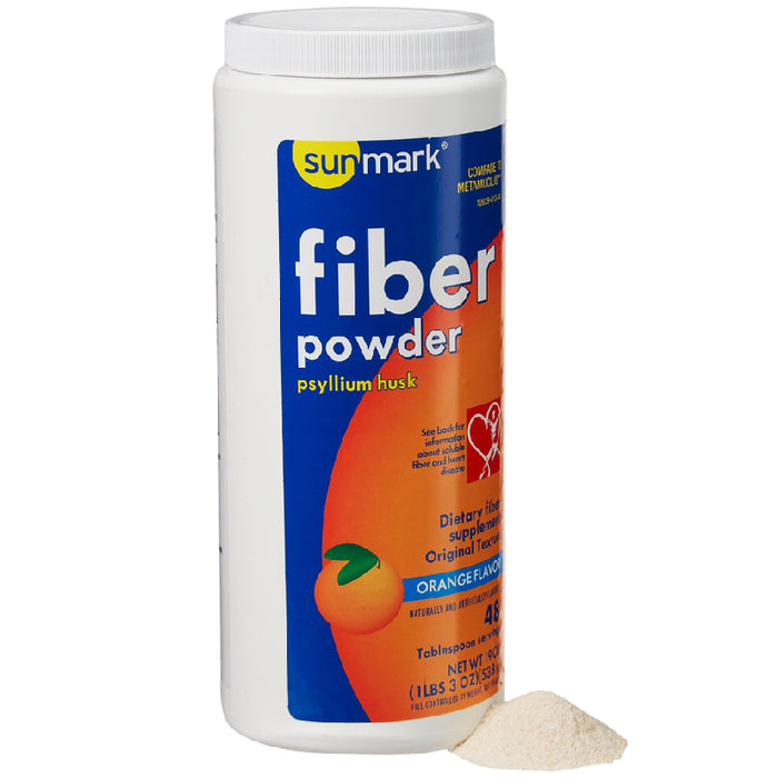 Buy Sunmark Sunmark Fiber Supplement Psyllium Husk Powder Smooth Texture, Orange Flavor 10 oz  online at Mountainside Medical Equipment
