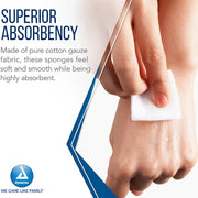Sterile Gauze Pads: Essential for wound care, offering absorbency and promoting hygiene and fast healing.