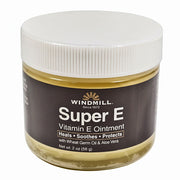 Super Vitamin E Ointment with Wheat Germ Oil and Aloe Vera Jar by Windmill
